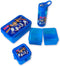 K3 - Brooddoos - Bento brooddoos met extra doosjes - Blauw transparant - Sport