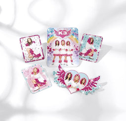 K3 Diamantkaarten - diamond painting met strass steentjes - Totum knutselset