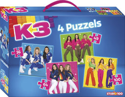 K3 - Puzzel - 4in1 puzzel - Sterretjes