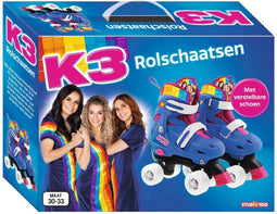 K3 rolschaatsen maat 30/33 - regenboog - met verstelbare schoen