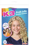 K3 verkleedaccessoire - pruik Julia - met glitter extensions en speld