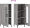 vidaXL - Dressoir - 34,5x34x90 - cm - bewerkt - hout - grijs - sonoma - eikenkleurig