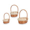 Mandenset Kipit HX31275S/3 Natuurlijk Polyester vlechtwerk Stof 50 % katoen 34 x 39,5 x 30 cm 34...