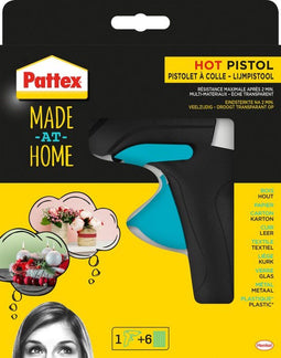 Pattex Hot Pistol - Lijmpistool met 6 lijmpatronen - Voor hout papier textiel glas metaal kunststof (6 stuks)