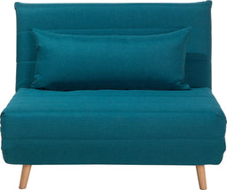 SETTEN - Slaapbank 1-zit - Blauw - Polyester