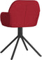 vidaXL - Eetkamerstoelen - draaibaar - 2 - st - fluweel - wijnrood