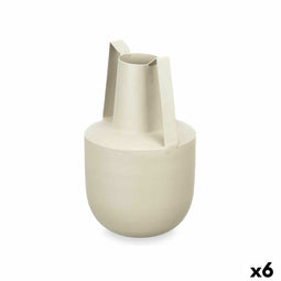 Vaas Met handvatten Lichtbruin Staal 14 x 24 x 14 cm (6 Stuks)
