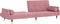 vidaXL - Slaapbank - met - kussens - fluweel - roze