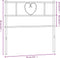 vidaXL - Hoofdbord - 80 - cm - metaal - wit