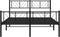 vidaXL - Bedframe - met - hoofd- - en - voeteneinde - metaal - zwart - 140x200 - cm
