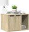 vidaXL - Kattenbakkast - 60x40x40 - cm - bewerkt - hout - sonoma - eikenkleurig
