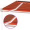 vidaXL - Luifel - automatisch - met - LED - windsensor - 450x350 - cm - oranje - bruin