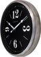 Landelijke wandklok - 39cm - Stille klok - Wit/ ZIlver - NeXtime Classic