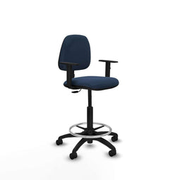 Piqueras y Crespo B1D01RN - Bureaustoel - Hoogteverstelbaar met armleuning - Marineblauw
