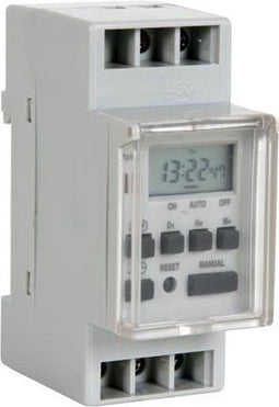 Perel E305DIN1 - Wekker - LCD scherm - Wit