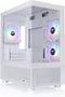 Thermaltake View 170 TG ARGB - Micro Tower PC - Micro-ATX Mini-ITX - Gehard glas Wit