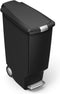 Simplehuman Slimline Prullenbak - 40 l - Pedaalemmer met langzaam sluitend deksel - Zwart