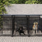 vidaXL - Hondenkennel - voor - buiten - 11,26 - m² - staal