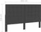 vidaXL - Hoofdbord - 160x200 - cm - getuft - stof - donkergrijs