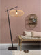 GOOD&MOJO Vloerlamp Cango - Bamboe Zwart/Naturel - 80x60x176cm - Scandinavisch,Bohemian - Staande lampen voor Woonkamer - Slaapkamer