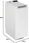 Bauknecht WMT Pro Eco 6ZB - Bovenlader Wasmachine 6kg 1200t - Onbalans-controlesysteem - Wit