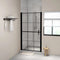 vidaXL - Douchedeur - 100x178 - cm - gehard - glas - zwart