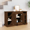 vidaXL - Dressoir - 100x35,5x60 - cm - bewerkt - hout - bruin - eikenkleur