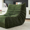OKWISH Zitzak Stoel - Teddyfleece Lounge Stoel - Ergonomisch - Groen