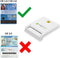 Techly I-CARD CAM-USB2TY - Compact Smart Card Reader/Writer - USB 2.0 - Wit