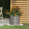 vidaXL - Plantenbak - 40x40x36 - cm - gepoedercoat - staal - grijs