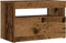 vidaXL - Nachtkastje - met - LED - 60x35x40 - cm - bewerkt - hout - oud - hout