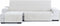 Hoes voor chaise longue met korte armleuning links Eysa LEVANTE Wit 100 x 110 x 290 cm