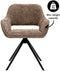 Kick draaistoel Nori - taupe
