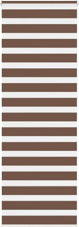 vidaXL - Zebra - rolgordijn - 70x230 - cm - stofbreedte - 65,9 - cm - polyester - bruin