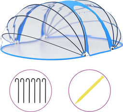 vidaXL - Zwembadkoepel - ovaal - 530x410x210 - cm