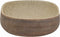 vidaXL - Opzetwasbak - ovaal - 59x40x14 - cm - keramiek - zandkleurig - en - bruin