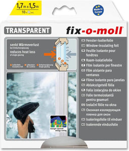 Fix-o-moll Raamisolatie Set Isolatie voor Ramen (enkellaags) - Isolatie voor beglazing - 1.7x1.5m