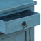 vidaXL - Nachtkastje - 40x30x50 - cm - massief - mangohout - blauw