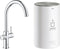 GROHE Red Compact 3 in 1 Kokendwaterkraan - C-uitloop - 4L boiler - Chroom