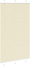 vidaXL - Plissé - rolgordijn - 115x200cm - stofbreedte - 114,4cm - polyester - crème