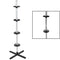 tectake® Aluminium Velgenboom - Velgenstandaard - Opslag voor 4 Banden tot 295mm / 20 Inch - Grijs
