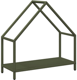 vidaXL - Brandhoutrek - 60x25x60 - cm - koudgewalst - staal - olijfgroen