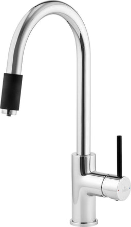 deante Aster BCA_064M Kuchenarmatur, Chrom/Schwarz