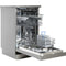 OK. ODW4516EFS - Vrijstaande vaatwasser - 45 cm breed - 10 couverts - 5 programma's - Zilver