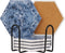 Castagnola Onderzetters - Keramisch - Set van 6 - Blauw (6 stuks)