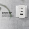FlinQ 65W Snellader Adapter - Snellader - 2x USB-C & 1x USB-A - Wit