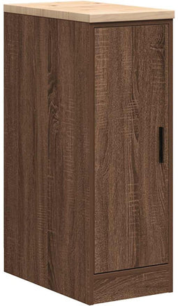 vidaXL - Garagekast - 30x51x85 - cm - massief - grenenhout - bruin - eikenkleurig