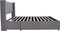 Savona Gestoffeerd Bed - 200 x 120 cm - Fluwelen Bekleding - Donkergrijs