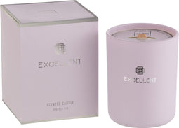 J-Line geurkaars Excellent - Siberia Fir - glas - lila - medium - 80U
