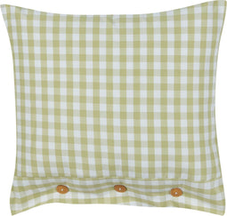 TALYA - Sierkussen - Olijfgroen/wit - 45 x 45 cm - Polyester